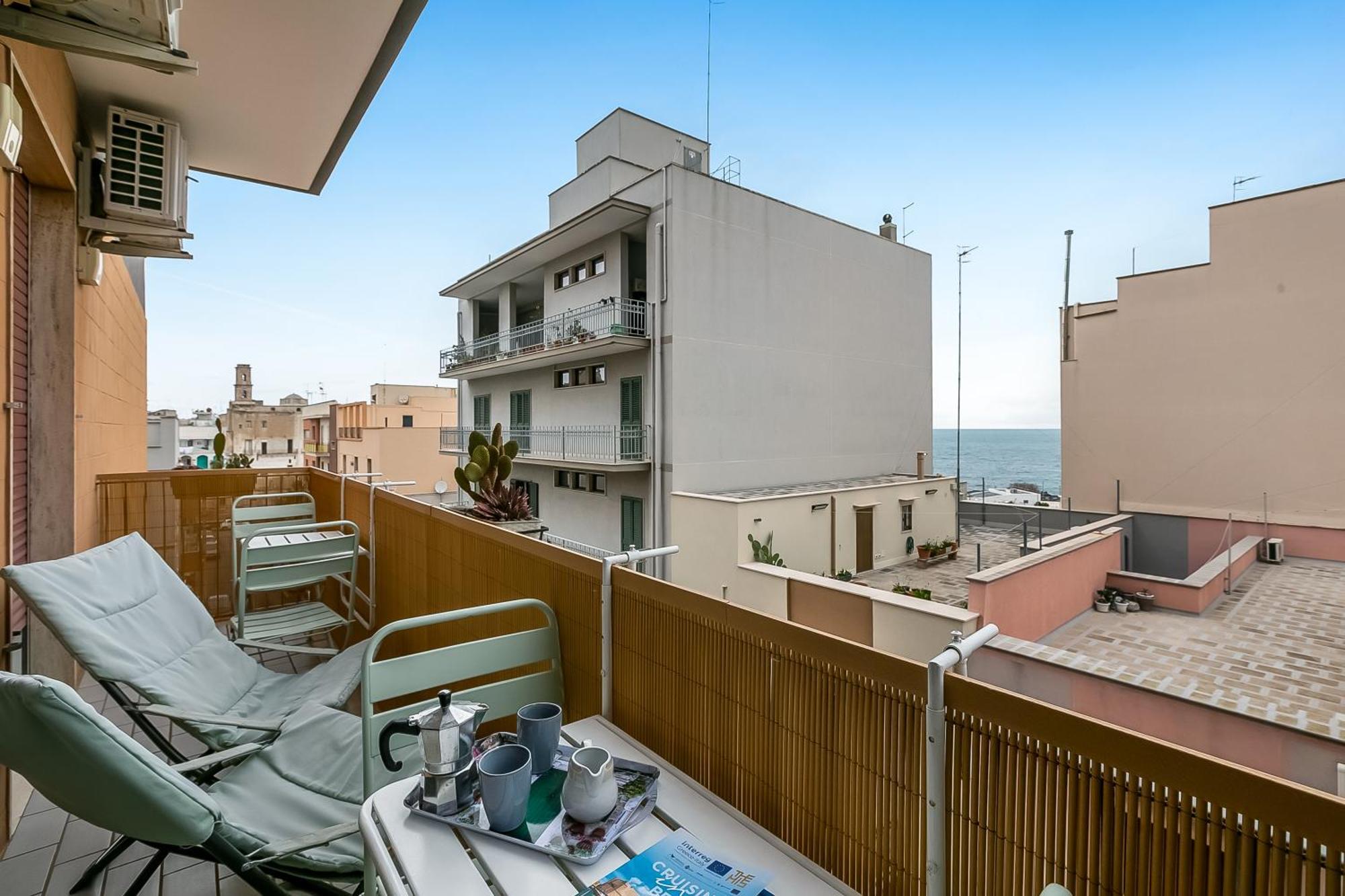 Casa Pepitas Apt Sea Front Monopoli - Happy Rentals Zewnętrze zdjęcie